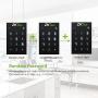 AL10B Lever Lock with Touch Screen and Bluetooth Smart Door Lock Digital Lock with 2 Mifare Cards