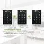 AL10B Lever Lock with Touch Screen and Bluetooth Smart Door Lock Digital Lock with 2 Mifare Cards