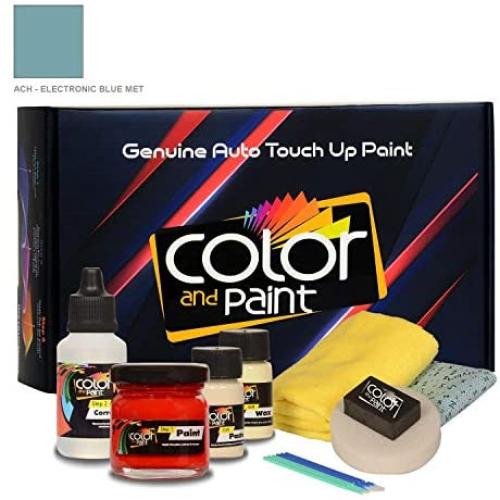 Color and Paint Compatible with/KIA Soul Ev/Electronic Blue MET - ACH/Touch UP Paint System for Paint Chips and Scratches/Plus Care