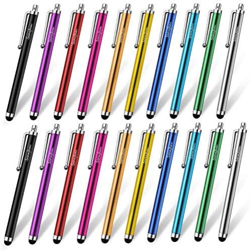 StylusHome Stylus Pens for Touch Screens, 20 Pack Universal Capacitive Precision Stylus Compatible with iPad iPhone Tablets Samsung Galaxy All Comprehensive Touch Screen Devices