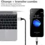 UNEN iPhone Charger,MFi Certified Lightning Cable 5Pack(3/3/6/6/10FT)Fast Charging Cable Nylon Braided Compatible iPhone12/11/Pro/X/Xs Max/XR and More