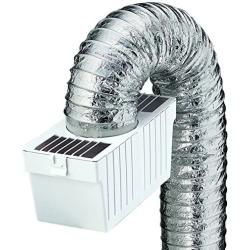 Deflecto Dryer Lint Trap Kit, Indoor Venting with Supurr-Flex Flexible Metallic Duct, Includes Clamps (LTF)