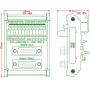CZH-LABS DIN Rail Mount DSUB DB26HD Male/Female Header Interface Module, D-SUB Breakout Board.
