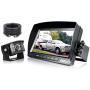 ZEROXCLUB Backup Camera System Kit,Sharp CCD Chip, 100% Not Wash Up,IP69 Waterproof Rear View Camera + 7’’ LCD Reversing Monitor for Truck/Semi-Trailer/Box Truck/RV (ERY01-Wired)