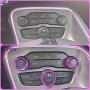 ToolEpic for Dodge Challenger Charger Accessories 2015-2021 and for Ram 1500 2013-2018 - Decor Trim Rings Set of 3 - Best Aluminum Alloy Crazy Purple - Air Conditioning Volume Radio Button Knob Cover
