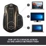 Logitech MX Master Wireless Mouse – High-precision Sensor, Speed-Adaptive Scroll Wheel, Easy-Switch up to 3 Devices - Meteorite Black