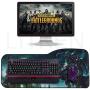 Gaming Mouse Pad Professional Curved Extended Size Large Computer Laptop Keyboard Desk Mat Waterproof Mousepad with Stitched Edges Anti Slip Rubber Base for School Office Home (Cool Illidan Stormrage)