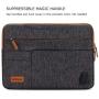 DOMISO 15.6 Inch Multi-Functional Laptop Sleeve Business Briefcase Messenger Bag with USB Charging Port Compatible for 15.6'' Laptop / Apple / IdeaPad / Acer Aspire / HP ENVY 15 / Dell XPS 15,Dark Grey