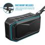 ATG Rugged Mini Wireless Speaker with Bike Handlebar Mount - Take your Music on a Bicycle | IPX7 Waterproofing