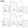 PL-259 Lightning Surge Protector UHF Lightning Arrestor PL259 Female to SO239 Female Bulkhead for CB Ham Base Antennas (UHF Female to Female Lightning arrestor)