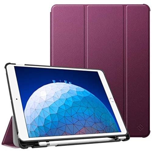 Fintie Case for iPad Air (3rd Gen) 10.5'' 2019 / iPad Pro 10.5'' 2017 - [SlimShell] Ultra Lightweight Standing Protective Cover with Built-in Pencil Holder, Auto Wake/Sleep (Purple)