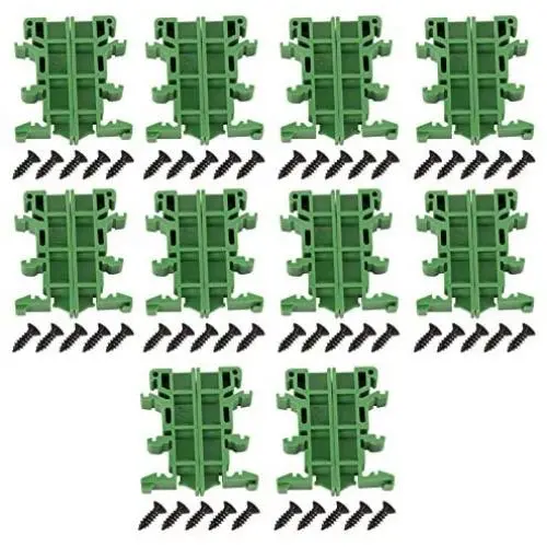 PCB Brackets, PCB Circuit Board Bracket, KPRH-175 PCB Rail Adapter Circuit Board Mounting Bracket Holder Carrier for Electronic Switching Devices, Pack of 10 Fit for mounting DIN C45 rail mounting PCB Brackets, PCB Circuit Board Bracket, KPRH-175 PCB Rail Adapter Circuit Board Mounting Bracket Holder Carrier for Electronic Switching Devices, Pack of 10 Fit for mounting DIN C45 rail mounting
