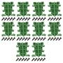 PCB Brackets, PCB Circuit Board Bracket, KPRH-175 PCB Rail Adapter Circuit Board Mounting Bracket Holder Carrier for Electronic Switching Devices, Pack of 10 Fit for mounting DIN C45 rail mounting