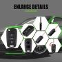 SCITOO Pack of 1 Keyless Entry Remote Control Key Fob Clicker Transmitter SHELL CASE & Pad fit for Kia Soul Sportage Rio Rondo 3 Buttons Black