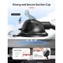 Mpow Car Phone Mount, Dashboard Windshield Car Phone Holder with Long Arm, Strong Sticky Gel Suction Cup, Anti-Shake Stabilizer Compatible iPhone 12 11 pro/11 pro max/XS/XR/X/8/7,Galaxy, Moto and More