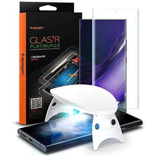 Spigen Tempered Glass Screen Protector [Glas.tR Platinum] designed for Galaxy Note 20 Ultra