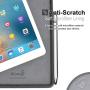 KHOMO - iPad Pro 10.5 Inch & iPad Air 3 2019 Charcoal Gray Color Case With Pen Holder - Companion Cover - Perfect match for Apple Smart keyboard and Cover