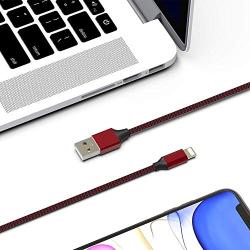 iPhone Charger WSCSR MFi Certified iPhone Charger Cable 5 Pack[3/3/6/6/10FT]Extra Long Nylon Braided USB Charging&Syncing Cord Compatible iPhone Xs/Max/XR/X/8/8Plus/7/7Plus/6S/6S Plus