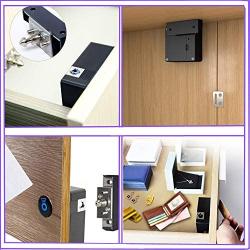 Electronic Cabinet Lock，Hidden Electronic Cabinet DIY/RFID Lock Electronic Induction Lock, Used for Wooden Cabinet Drawer Cabinet Wardrobe Letter Box