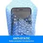 Fuxury Blue Anti-Static Bubble Cushioning Wrap Roll Air Bubble Roll 2 Rolls 72 Feet Total,Perforated Every 12'',Included 20 Fragile Sticker Labels for Packaging Moving Shipping Boxes Supplies