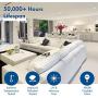 Hyperikon 4 Inch LED Recessed Lighting Slim Downlight, 9W=60W Dimmable Halo Lights with Driver Box, UL, Daylight White, 14 Pack