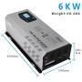 AMPINVT 6000W Peak 18000W Pure Sine Wave Power Inverter Charger DC 24V to 120V/240V AC Output RV Converter with Battery AC Charger LCD Display,Low Frequency Solar Inverter