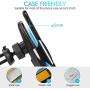 Wireless Car Charger, 10W Auto-Clamping Qi Fast Charging Car Mount Charger Air Vent Phone Holder for iPhone 12/12 Pro/SE/11/11 Pro/11 Pro Max/XS Max, Galaxy S20/S20 Plus/Note10, All Smartphone
