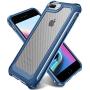 SUPBEC iPhone 6S Plus / 6 Plus Case with [ Screen Protector Tempered Glass x2Pack] Protective Phone Cover with Silicone PC+TPU Shockproof Rubber Heavy Duty Case for iPhone 6SPlus / 6Plus Case-Blue