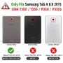 Fintie Slim Shell Case for Samsung Galaxy Tab A 8.0 (Previous Model 2015) - Super Slim Lightweight Standing Cover with Auto Sleep/Wake for Tab A 8.0 SM-T350/T355/P350/P355 2015, Navy