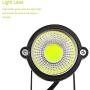 Youngine 12V Low Voltage LED Landscape Lights Waterproof Outdoor Walls Trees Flags Spotlights 5W COB Garden Yard Path Lawn Light with Spike Stand, Pack of 2 (Cool White)