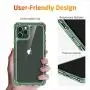 ESR Air Armor Designed for iPhone 11 Pro Max Case [Shock-Absorbing] [Scratch-Proof] [Military Grade Protection] Hard PC + Flexible TPU Frame, for The iPhone 11 Pro Max (2019), Transparent Dark Green