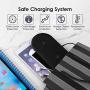 Wireless Charger, 3 in 1 Qi-Certified 10W Fast Charging Station Compatible with iPhone 12/12 Pro/12 Pro Max/12 Mini/11/11 Pro Max/X/XS/XS Max, Apple Watch Series,AirPods Pro/2 /Samsung (Black)