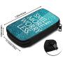 Hxuedan Roman Atwood Smile More Data Cable Storage Bag Portable and independently Designed Storage Box, Suitable for Outdoor Travel to Place Data Cable Electronic Products, etc.