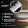 EShine 6 Panels 12 inch LED Dimmable Under Cabinet Lighting Kit, Hand Wave Activated - Touchless Dimming Control, Warm White (3000K)