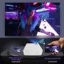 Mini Projector,Wevivi 2021 Upgraded Full HD WiFi Projector, 1280x720P Home Projector with Bag,5500Lumens Wired/Wireless Mirroring Portable Projector for TV Stick, Laptop, PS4, iPhone, Android/iOS