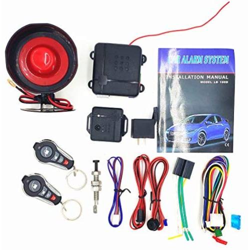 CarBest L232 3-Channel 1-Way Car Alarm Vehicle Security Keyless Entry System