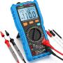 Digital Multimeter, ACEGMET TRMS Auto/Manual Ranging Multimeter Tester AC/DC Current, Voltage Meter Measures Resistance, Frequency, Temperature, 10000 Counts Volt Meter NCV with LCD Backlit Display