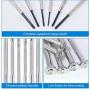 6PCS Mini Screwdriver Set with Case, Precision Screwdriver Kit with 6 Different Size Flathead and Phillips Screwdrivers, Perfect mini Screwdriver Bits for Jewelry, Watch, Eyeglass Repair.