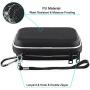 Lacdo Hard Drive Carrying Case for Western Digital WD My Passport Ultra WD Elements SE WD P10 Game Drive Portable External Hard Drive 1TB 2TB 3TB 4TB 5TB USB 3.0 2.5 inch HDD Travel Storage Bag, Black