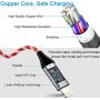 iCrius iPhone Charger Cable, [MFi Certified] 6ft Led Light Up Visible Flowing Lightning Cable Fast Charging Syncing Cord Compatible with iPhone 11 Pro Max XS XR X 8 7 Plus 6S 6 SE 5S and More(Red)