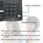 HePesTer Basic Corded Phone with Caller ID, Home Office Landline Phone with Adjustable Volume for Speakerphone/Alarm Clock/Speed Dial Function
