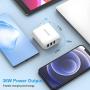 iPhone Charger, 1Pack Amoner USB Wall Charger 36W 3-Port USB Foldable Plug Wall Charger Block Compatible with iPhone 12/12mini/12Pro/12ProMax/11/11Pro/SE/XR/XS/X/8, iPad Pro, Galaxy S20/S10/Note 20