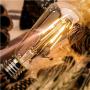 ST58 Vintage Edison LED Light Bulb 60W Equivalent, Warm White 2700K, Kohree 6W Dimmable LED Filament Bulb E26 Base Lamp for Home, Restaurant, Reading Room, 6 Packs