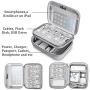 BUBM Electronic Organizer, Hard Shell Travel Gadget Case with Handle for Cables, USB Drives, Power Bank and More, Fit for iPad Mini