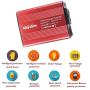 Bapdas 150W Car Power Inverter DC 12V to 110V AC Car Converter with 3.1A Dual USB Car Adapter-Red