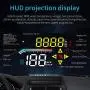 ACECAR Head-up Display,Upgrade Car HUD 3.5’’ Dual Mode OBD2/GPS Windshield Projector with Speed,Digital Clock,Overspeed Warning,Mileage Measurement,Water Temperature,Direction,for All Vehicles
