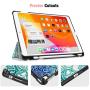 Fintie Case for iPad Air (3rd Gen) 10.5'' 2019 / iPad Pro 10.5'' 2017 - [SlimShell] Ultra Lightweight Standing Protective Cover with Built-in Pencil Holder, Auto Wake/Sleep (Emerald Illusions)