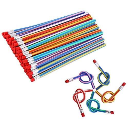 35 PCS Flexible Soft Pencil Magic Bend Pencils with Eraser For Kids Students Gift - Great Fun To Play With