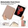 Valkit iPad 8th Generation Case, iPad 7th Generation Case, iPad 10.2 2020/2019 Case, Translucent Frosted Back Protective Smart Cover for 10.2'' iPad 8/7, Pink