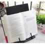 Black Metal Desktop Document Book Holder with 7 Adjustable Positions (Black)